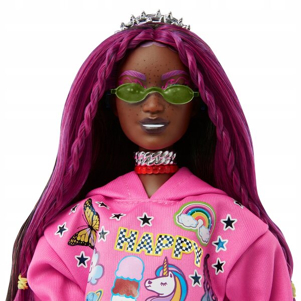 Barbie Extra con Stile Pop Punk e Panda - Bambola Moda per Bambini 3+