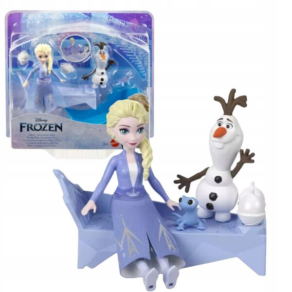 Disney Frozen Set Elsa und Olaf mit Schlitten und Zubehör Mattel 3+