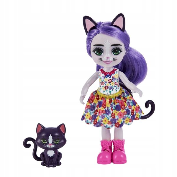 Bambola Enchantimals Sorellina 10 cm con simpatico animaletto - Età 4+