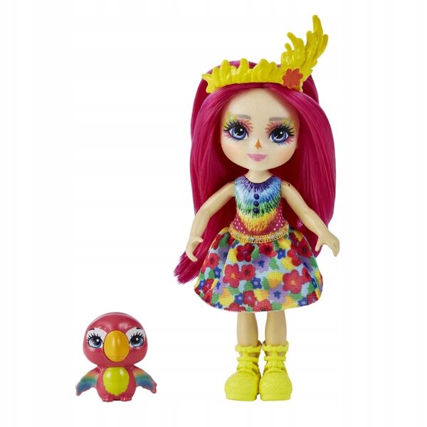 Bambola Enchantimals Sorellina 10 cm con simpatico animaletto - Età 4+