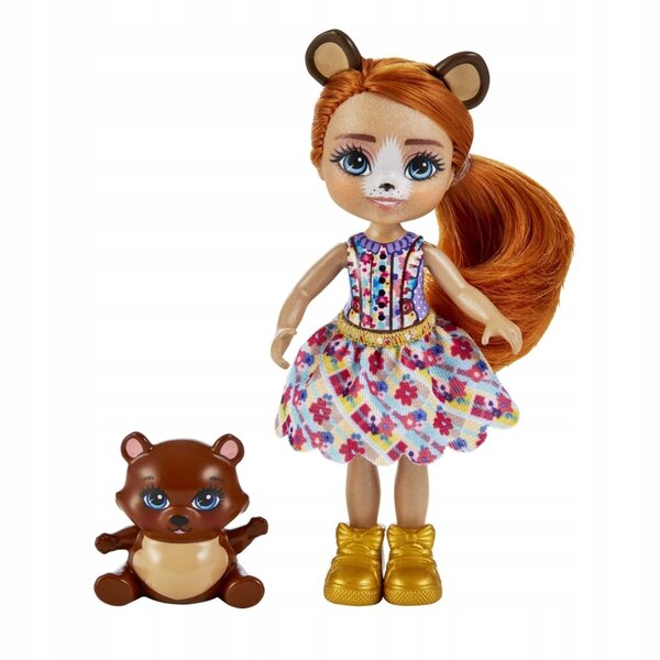 Bambola Enchantimals Sorellina 10 cm con simpatico animaletto - Età 4+