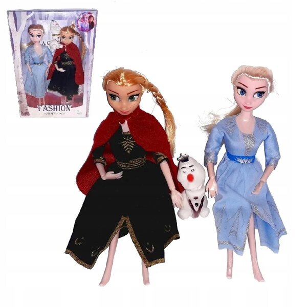 Комплект от 2 кукли Елза и Анна с Олаф 30 см - Kraina Lodu, CE mobile toys