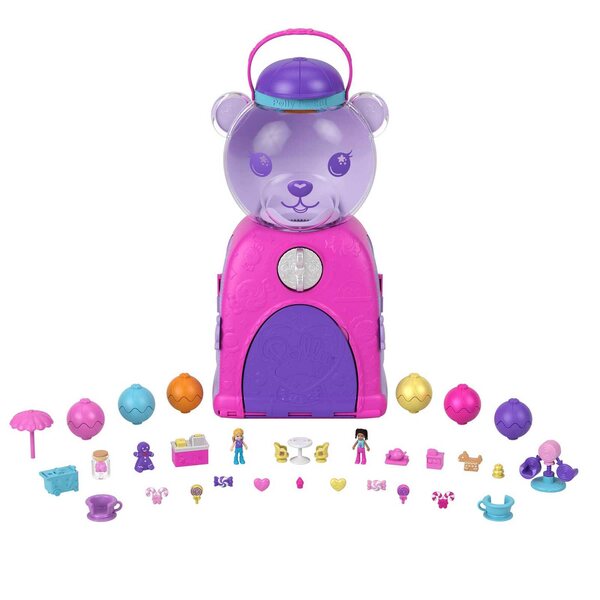 Polly Pocket Automacik Superniespodzianki с 32 аксесоара и 4 зони за игра