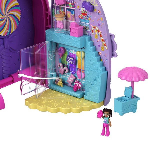 Polly Pocket Automacik Superniespodzianki con 32 Accessori e 4 Aree Gioco