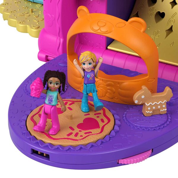 Polly Pocket Automacik Superniespodzianki con 32 Accessori e 4 Aree Gioco