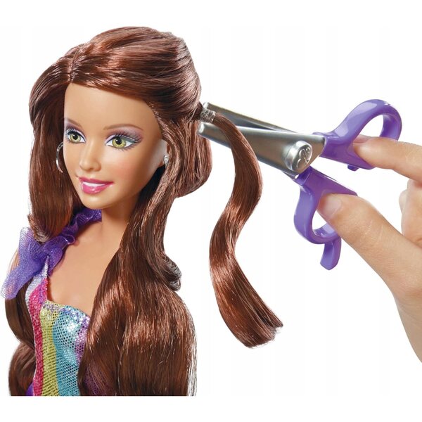 Barbie Cut & Style Studio – Haarschneide- und Stylingpuppe, 33 cm