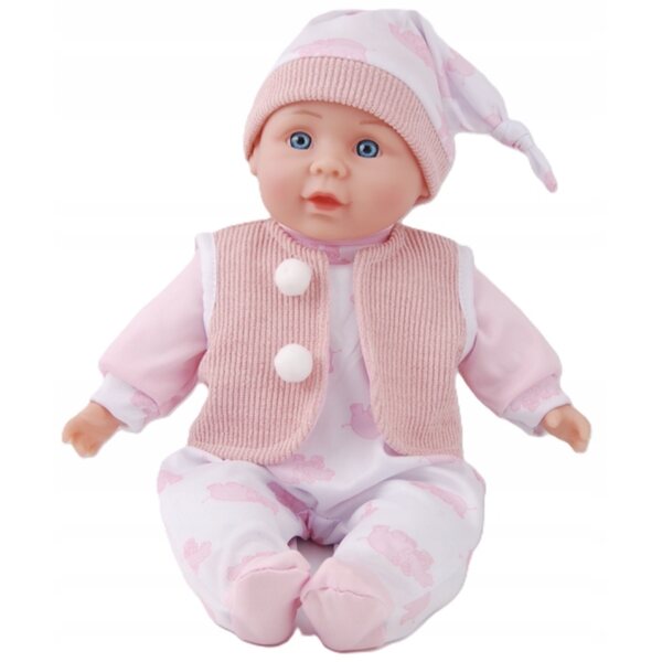 Bambola Bobas 32 cm con Suoni e Frasi in Polacco, Abbigliamento Colorato