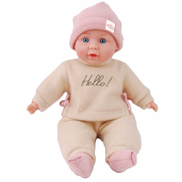Bambola Bobas 32 cm con Suoni e Frasi in Polacco, Abbigliamento Colorato