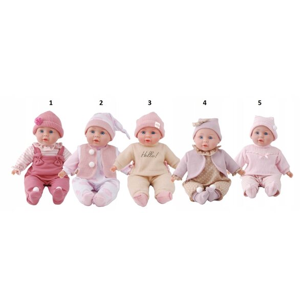 Bambola Bobas 32 cm con Suoni e Frasi in Polacco, Abbigliamento Colorato
