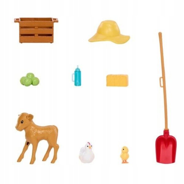 Barbie Career Farmerka mit Cielaczek und Zubehör für Kinder ab 3 Jahren