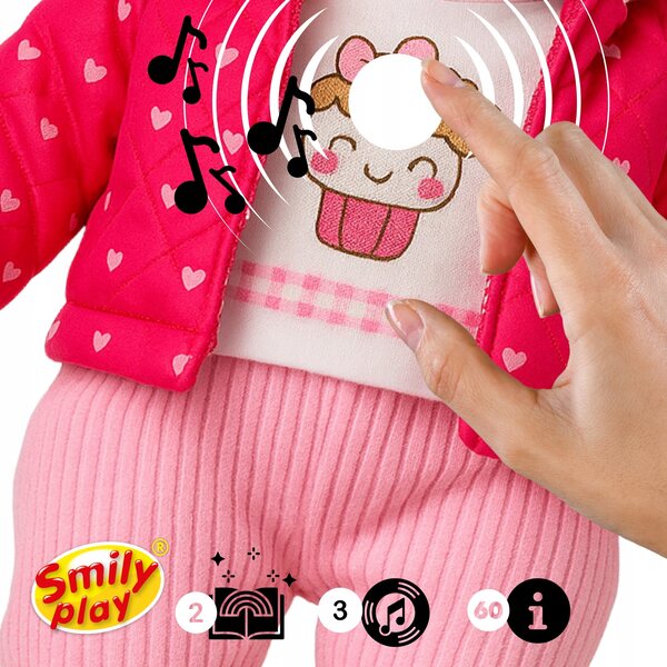 Baby Doll Interattiva Smily Play 41 cm Parla e Canta PL/ENG