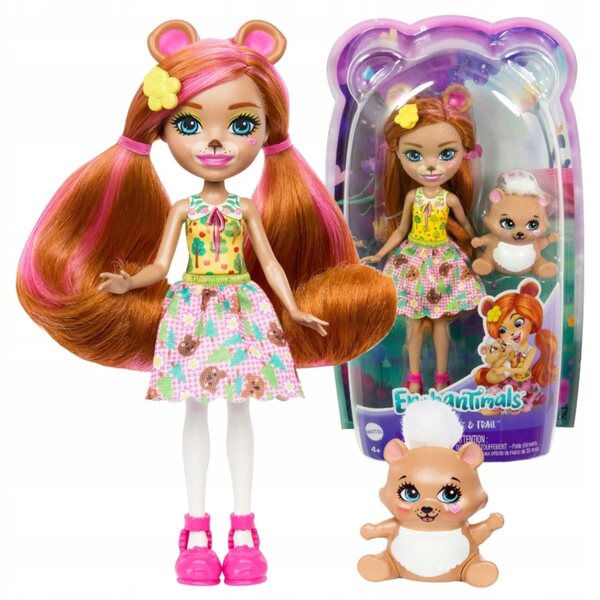 ENCHANTIMALS LALKA BILOXI BEAR LALECZKA AKCESORIA ZWIERZĄTKO MIŚ ZESTAW