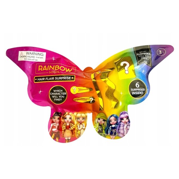 Rainbow High Hair Flair Аксесоари за коса 6 изненади за деца 3+