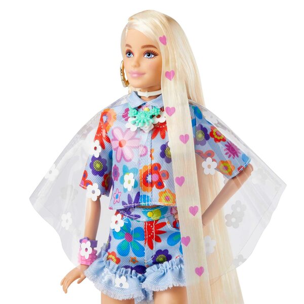 Barbie Extra Blond mit Accessoires und langem Modehaar 15 Teile