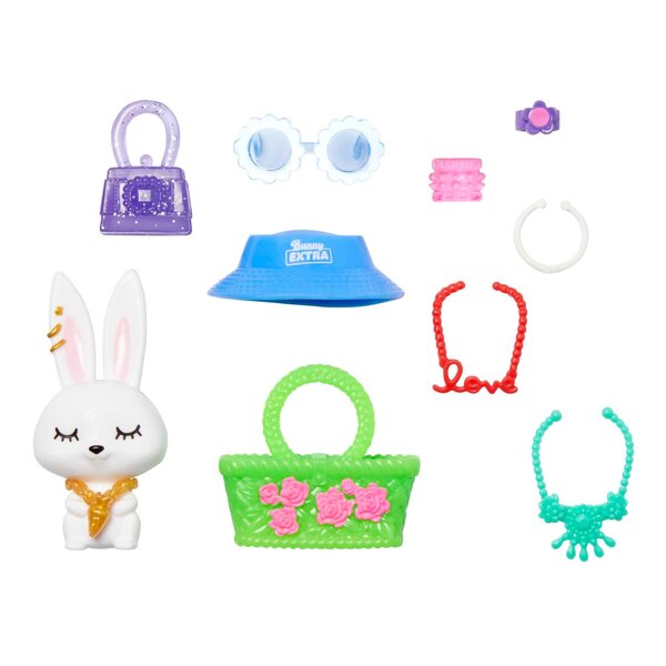 Barbie Extra Blond mit Accessoires und langem Modehaar 15 Teile