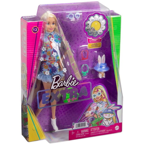 Barbie Extra Blond mit Accessoires und langem Modehaar 15 Teile