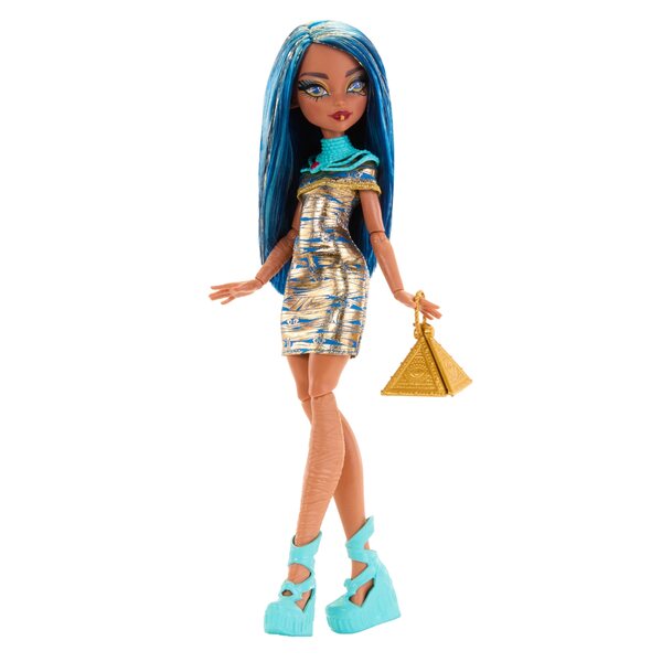 Mattel Monster High Cleo De Nile modepop met accessoires en geluidseffecten 29 cm