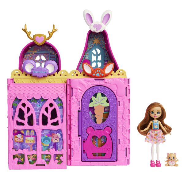 Enchantimals großes Freundschaftshaus mit 7 Spielbereichen und Zubehör für Kinder ab 4 Jahren