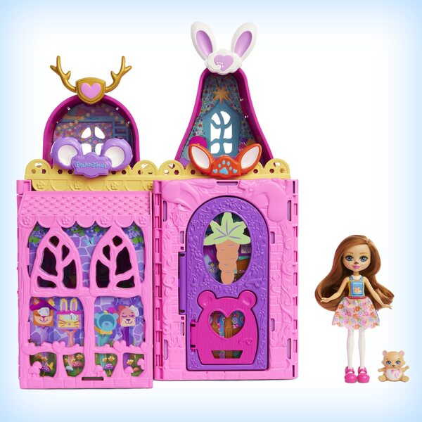 Enchantimals großes Freundschaftshaus mit 7 Spielbereichen und Zubehör für Kinder ab 4 Jahren