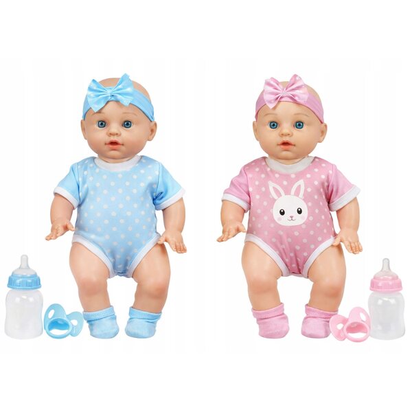 LALKA BOBAS Z DŹWIĘKIEM W UBRANKU PIJE SIKA 29CM