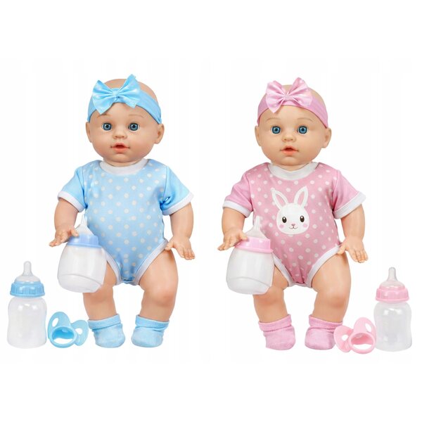 LALKA BOBAS Z DŹWIĘKIEM W UBRANKU PIJE SIKA 29CM