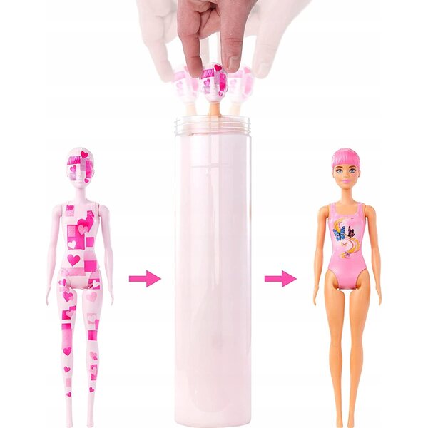 Barbie Color Reveal Totally Denim mit 6 Überraschungen und Zubehör im Lieferumfang enthalten
