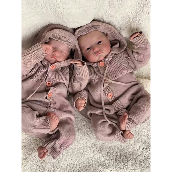 Reborn Baby Bliźnięta realistyczne lalki noworodki chłopiec i dziewczynka