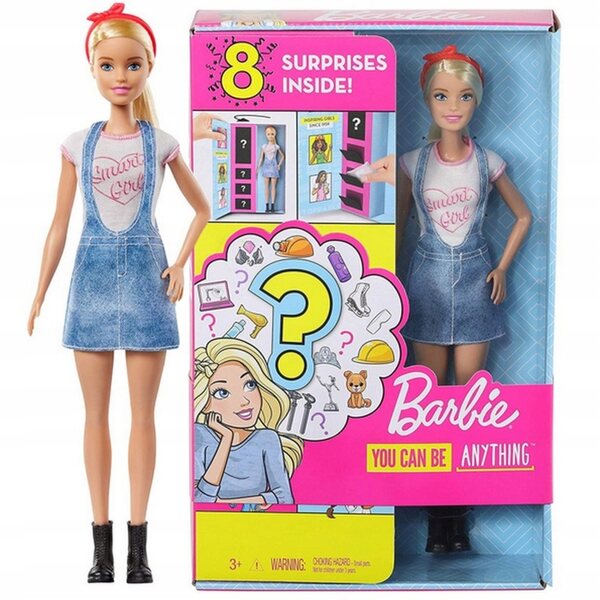 Barbie Career Niespodzianka mit 8 Überraschungen und Zubehör – Mattel 29 cm