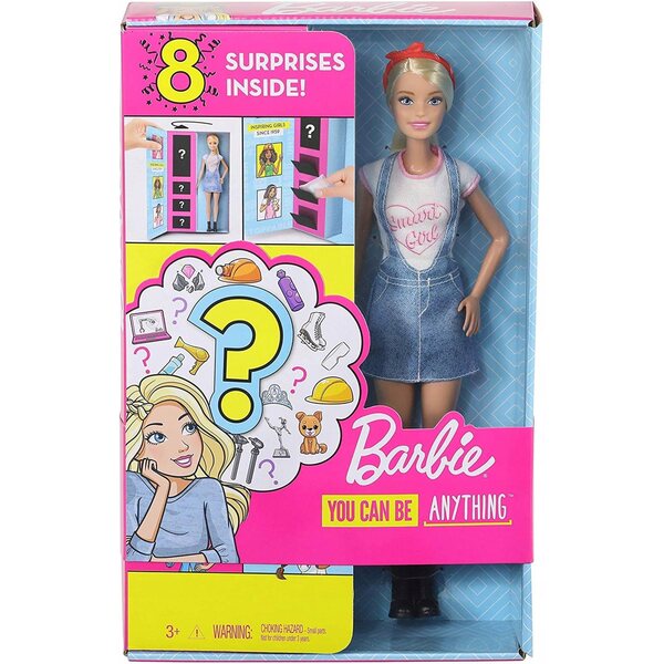 Barbie Career Niespodzianka mit 8 Überraschungen und Zubehör – Mattel 29 cm