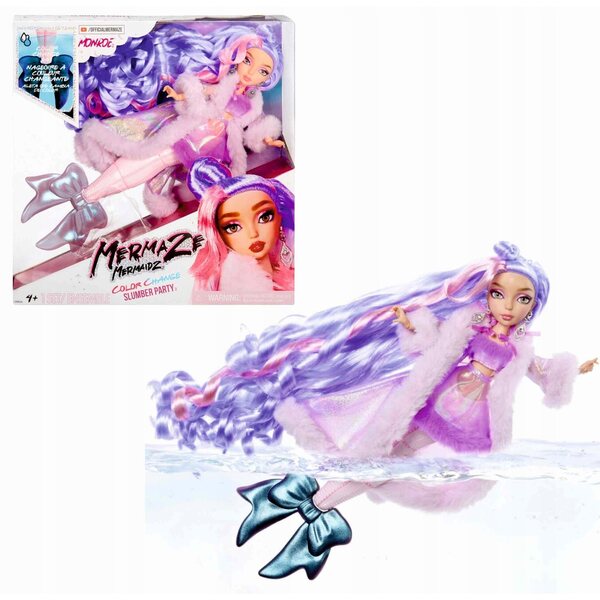 Mermaze Mermaidz Monroe bambola 29cm con cambio colore coda per bambini 4+