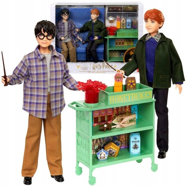 Комплект Lalle Хари Потър и Рон Уизли с Hogwarts Express Mattel 28см