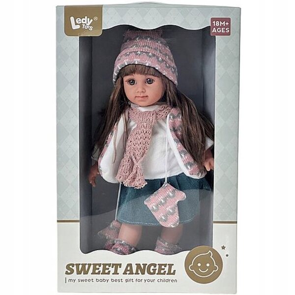 Bambola con Capelli Scuri in Giacca Elegante con Guanti e Cappello - Adar