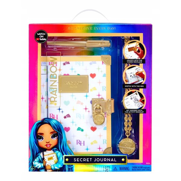 Diario Segreto Rainbow High per Bambini con Lucchetto e Chiave - Creatività Protetta