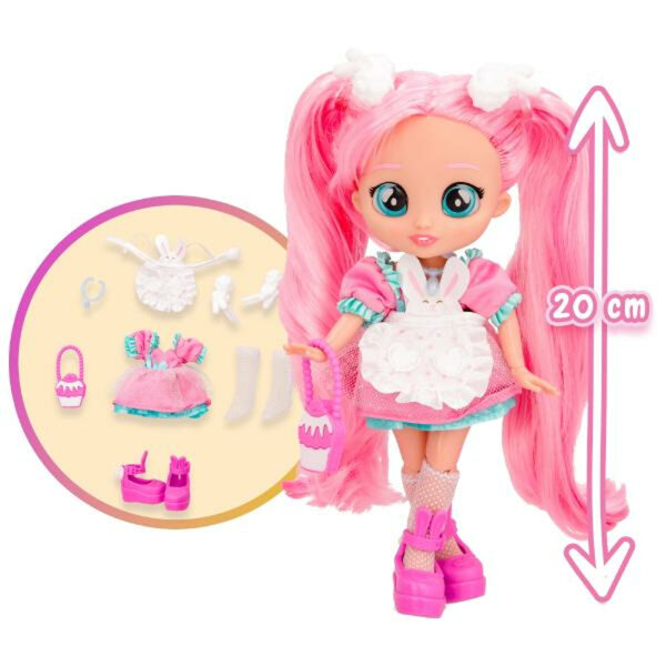 Bambola BFF Talents Coney 30 cm con capelli rosa e accessori, completo per bambine