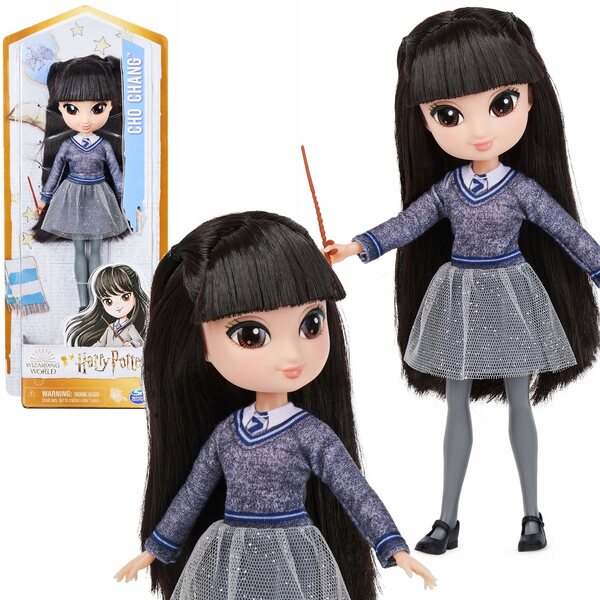 Harry Potter Cho Chang 20 cm Puppe mit Zauberstab und Ravenclaw-Uniform