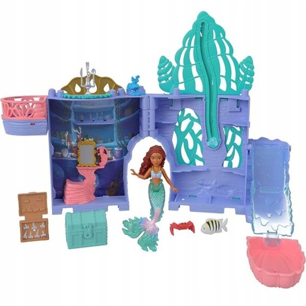 Disney Arielles Grotte-Spielset mit Schwimmbad und Rutsche, 33 x 22 x 8,5 cm