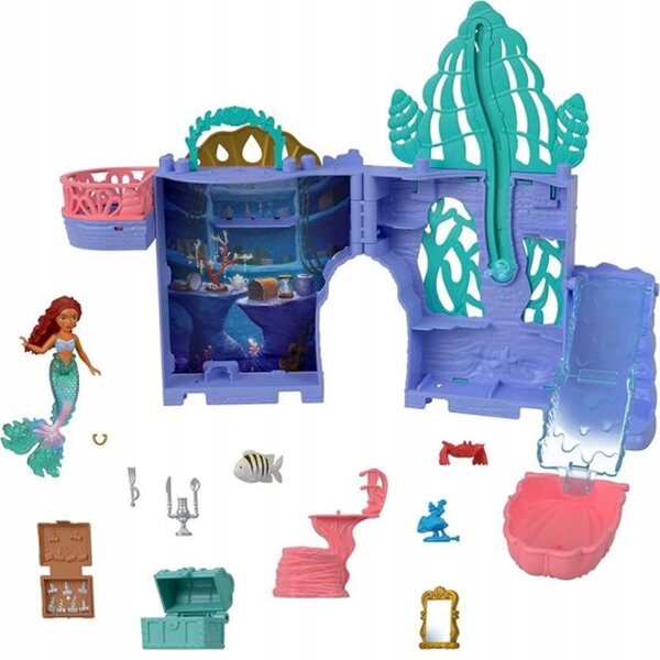 Disney Arielles Grotte-Spielset mit Schwimmbad und Rutsche, 33 x 22 x 8,5 cm