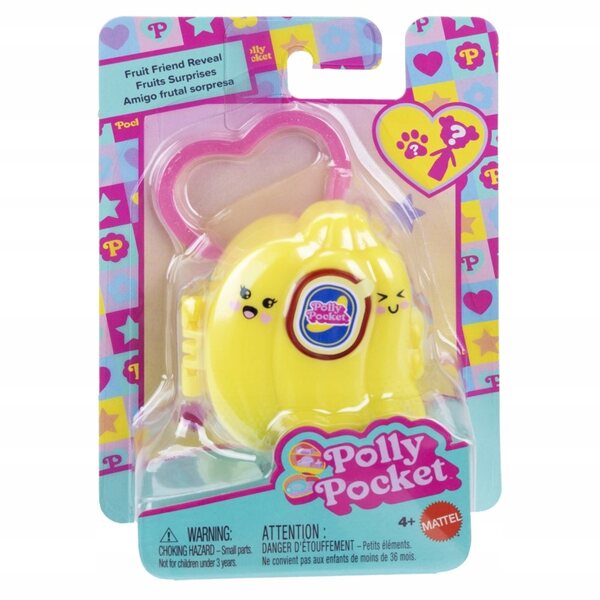 Polly Pocket Fruit Surprise Banan Комплект с мини кукла и висулка