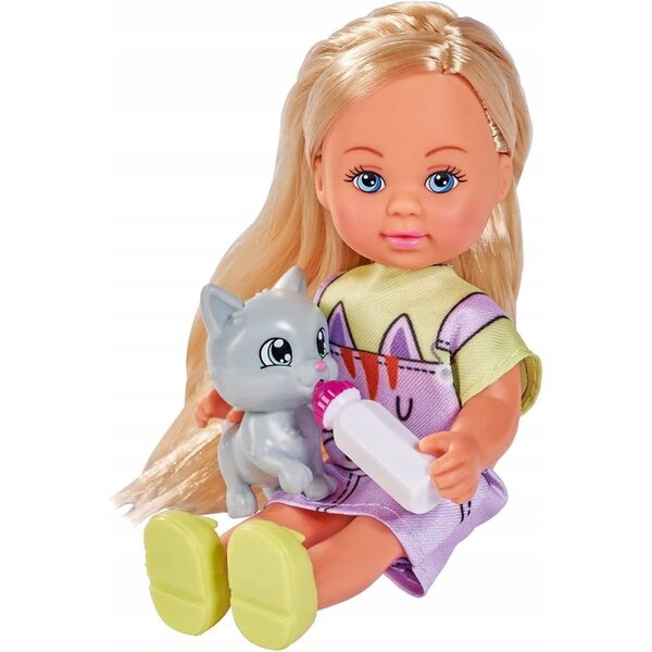 Bambola Evi con Gattino 2 Modelli - Simba, Accessori Inclusi per Bambini 3+