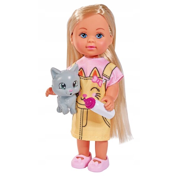 Bambola Evi con Gattino 2 Modelli - Simba, Accessori Inclusi per Bambini 3+