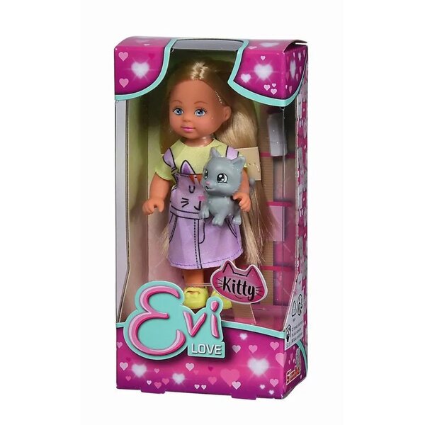 Bambola Evi con Gattino 2 Modelli - Simba, Accessori Inclusi per Bambini 3+