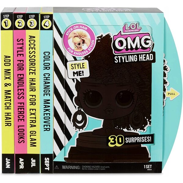 LOL Surprise OMG Royal Bee Stylingkopf mit 30 Überraschungen und Zubehör