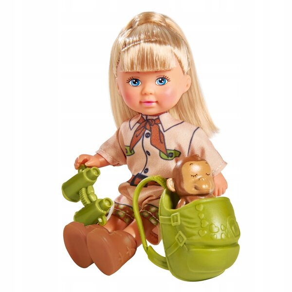 Simba Bambola Evi con scimmiette set gioco per bambini 3+ anni