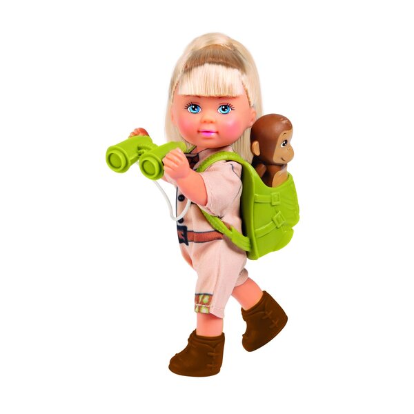 Simba Bambola Evi con scimmiette set gioco per bambini 3+ anni