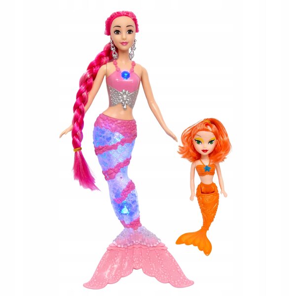 Bambola Sirena 30 cm Illuminazione LED e canta con accessori in regalo