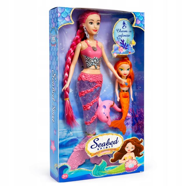 Bambola Sirena 30 cm Illuminazione LED e canta con accessori in regalo