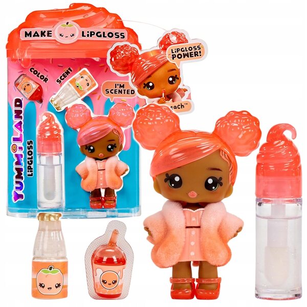 Yummiland Piper Peach: Малка кукла с оригинален ароматен гланц за устни
