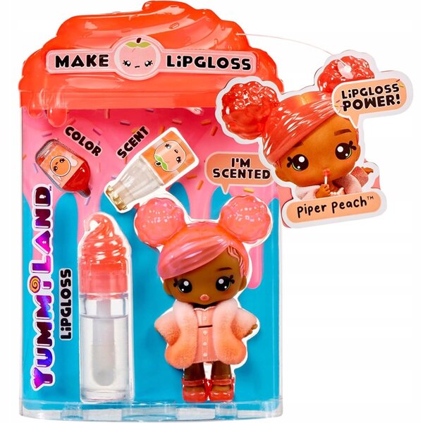 Yummiland Piper Peach: Piccola bambola con lucidalabbra profumato originale