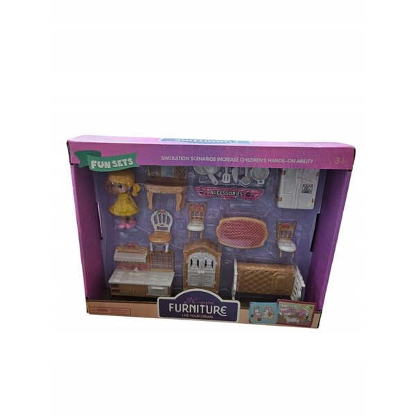 Play Set con Bambola Lean Toys per Bambini 12 Mesi+ Certificato CE EN71