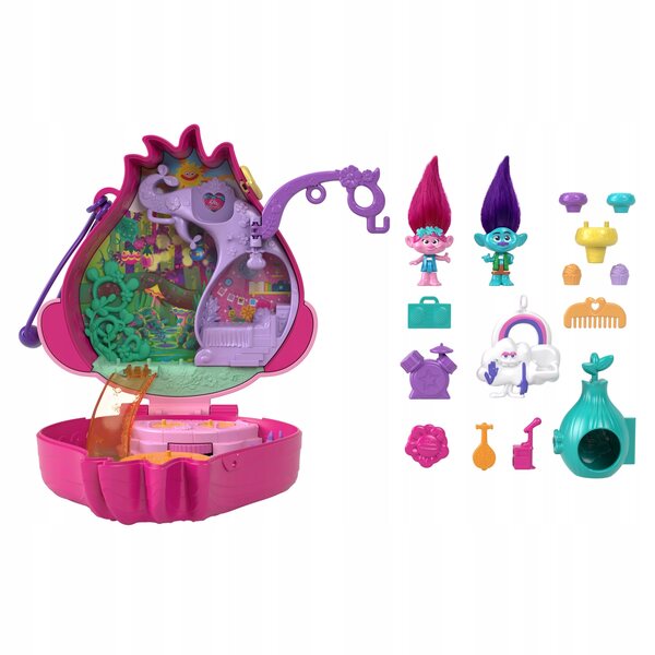 Polly Pocket DreamWorks Trolls Jeu avec poupées et accessoires pour enfants +4